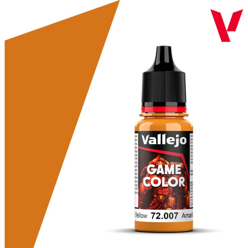 Game Color Acrylic Paint - Vallejo 18 ml - Gold Yellow 72007