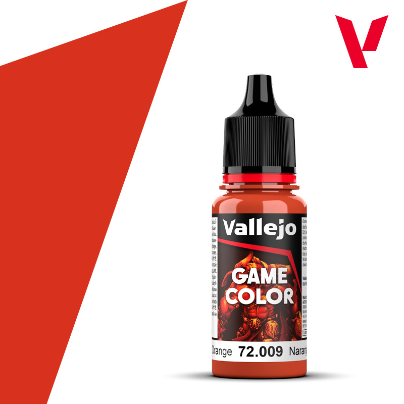 Game Color Acrylic Paint - Vallejo 17ml - Ηot Orange 72009