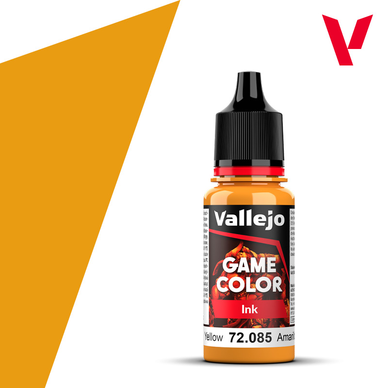 Game Color Acrylic Paint - Vallejo 17ml - Amarillo Yellow Ink 72085