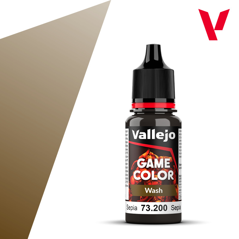 Game Color Wash Vallejo 17ml - Sepia Shade 73200