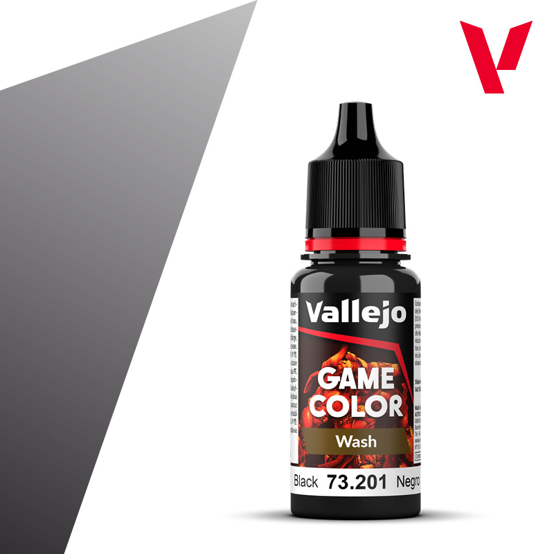 Game Color Wash Vallejo 17ml - Black Shade 73201