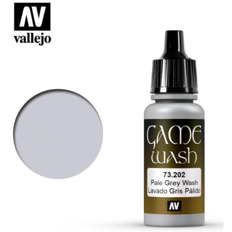 Game Color Wash Vallejo 17ml - Pale Grey Shade 73202
