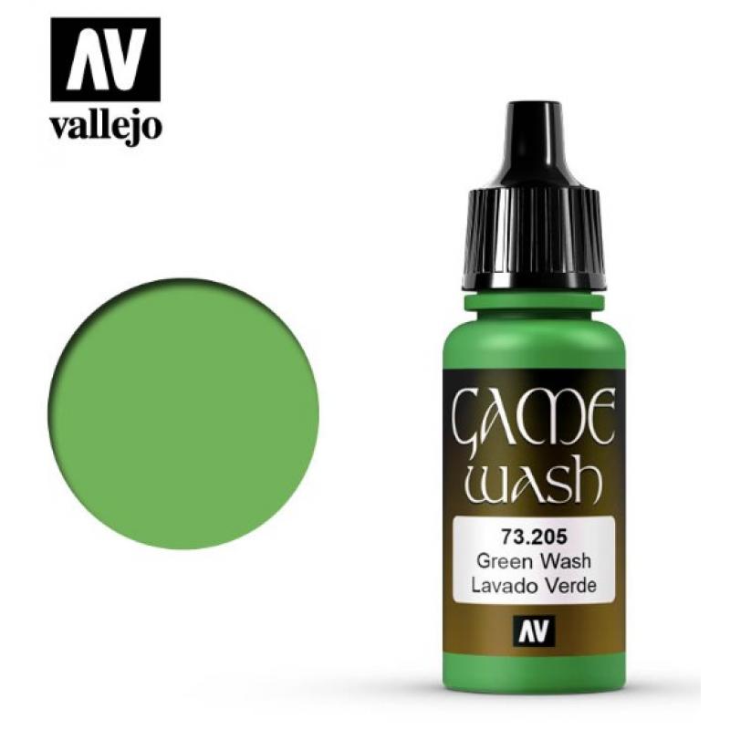 Game Color Wash Vallejo 17ml - Green Shade 73205