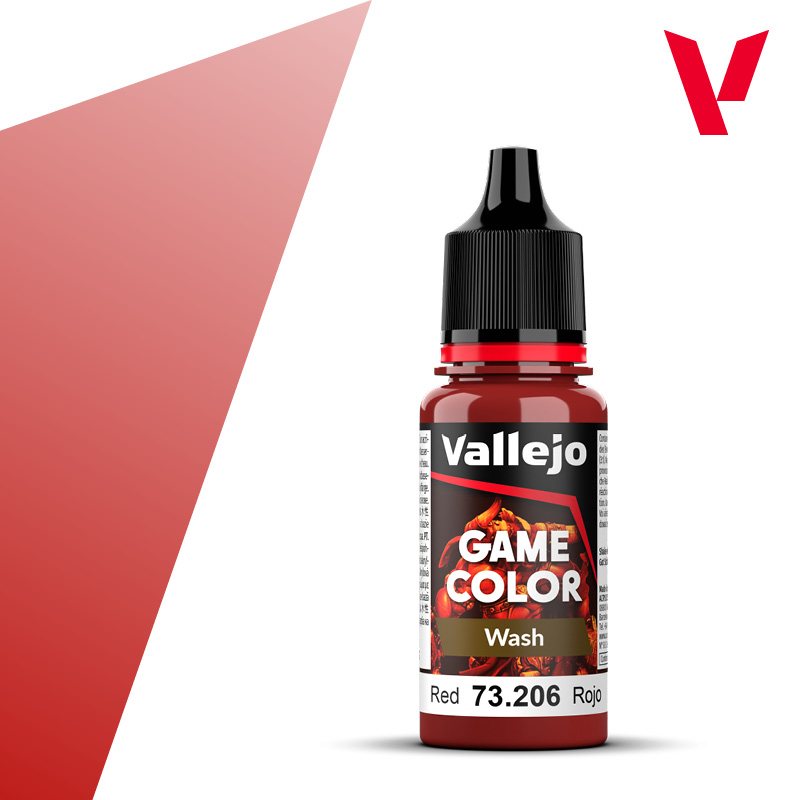 Game Color Wash Vallejo 17ml - Red Shade 73206
