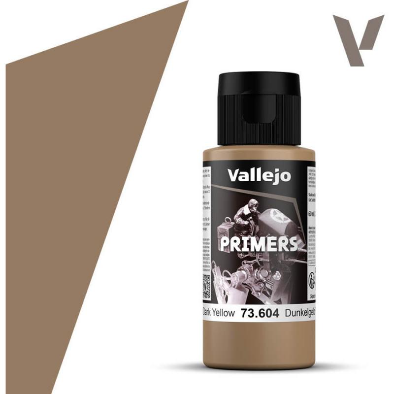 Surface Primer Acrylic-Polyurethane - Vallejo 60ml - German Dark Yellow RAL7028