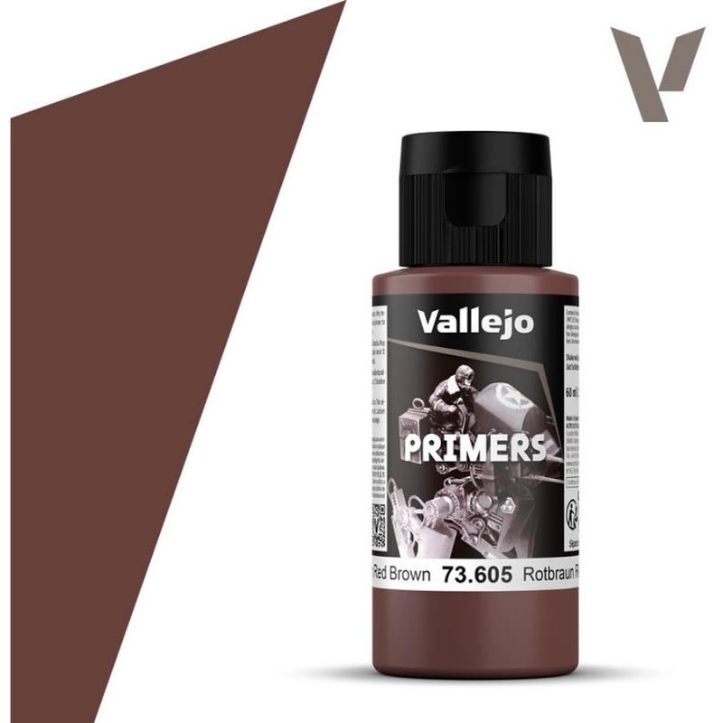 Surface Primer Acrylic-Polyurethane - Vallejo 60ml - German Red Brown RAL8012 -7
