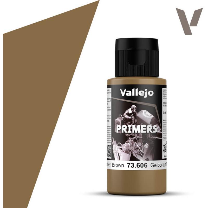 Surface Primer Acrylic-Polyurethane - Vallejo 60ml - German Green Brown RAL8000