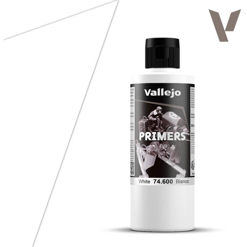 Surface Primer Acrylic-Polyurethane - Vallejo 200ml - White 74600