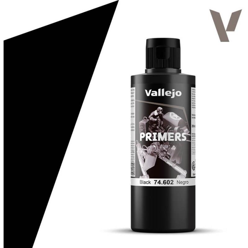 Surface Primer Acrylic-Polyurethane - Vallejo 200ml - Black 74602