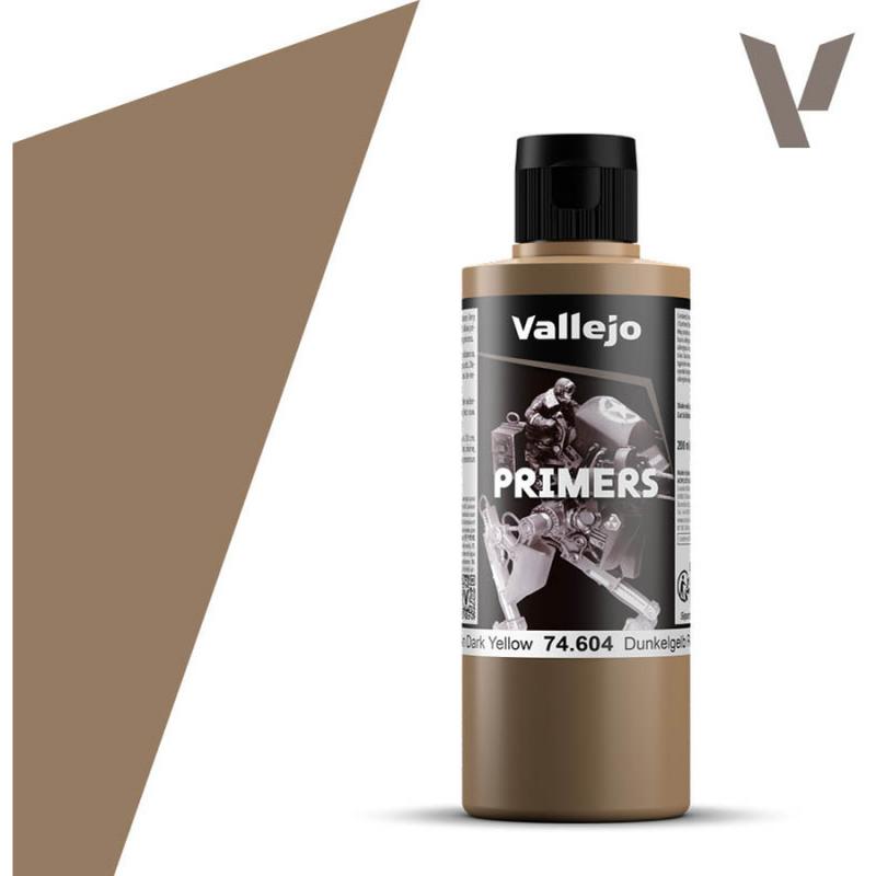 Surface Primer Acrylic-Polyurethane - Vallejo 200ml - German Dark Yellow RAL7028