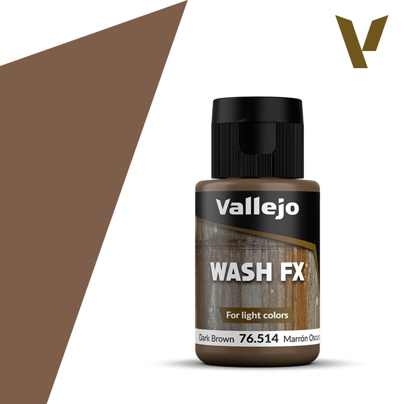 Model Wash Vallejo 35ml - Dark Brown 76514