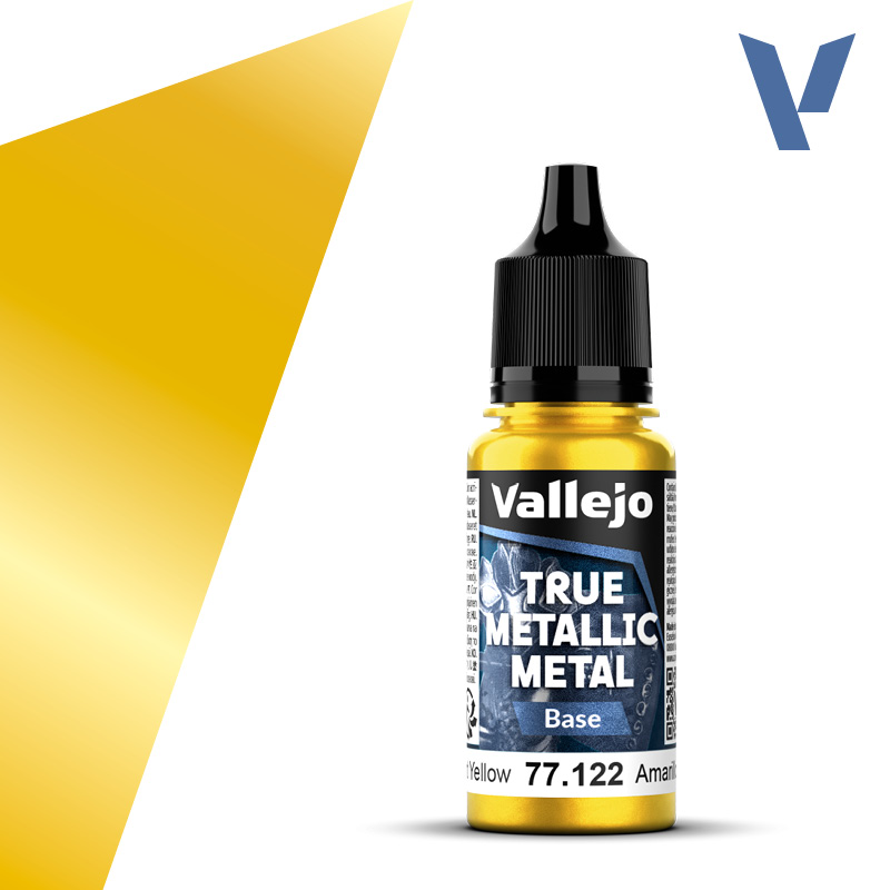 Vallejo True Metallic Metal Base 77122 - Radiant Yellow