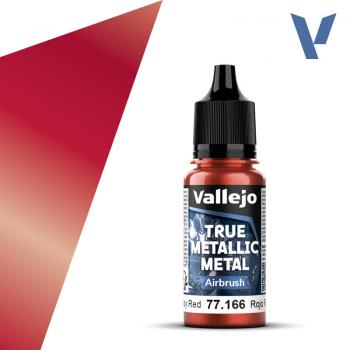 Vallejo True Metallic Metal Airbrush 77166  Ruby Red 18ml
