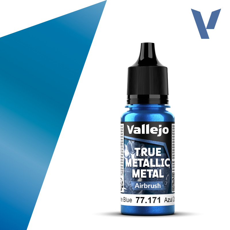 Vallejo True Metallic Metal Airbrush 77171  Sapphire Blue 18ml