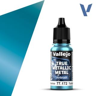 Vallejo True Metallic Metal Airbrush 77172  Hydra Turquoise 18ml