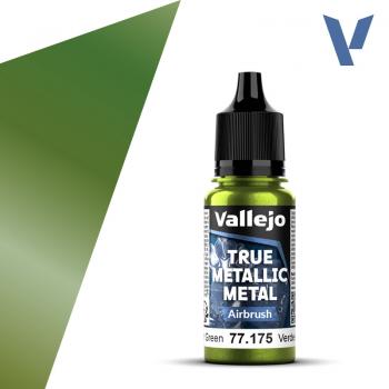 Vallejo True Metallic Metal Airbrush 77175  Amber Green 18ml
