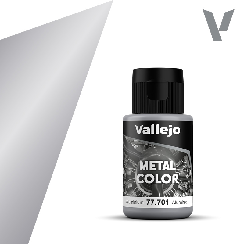 Metal Color Acrylic Airbrush - Vallejo 32ml - Aluminium 77701