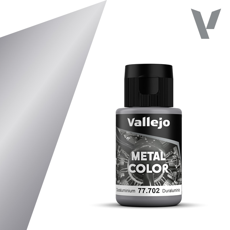 Metal Color Acrylic Airbrush - Vallejo 32ml - Duraluminum 77702