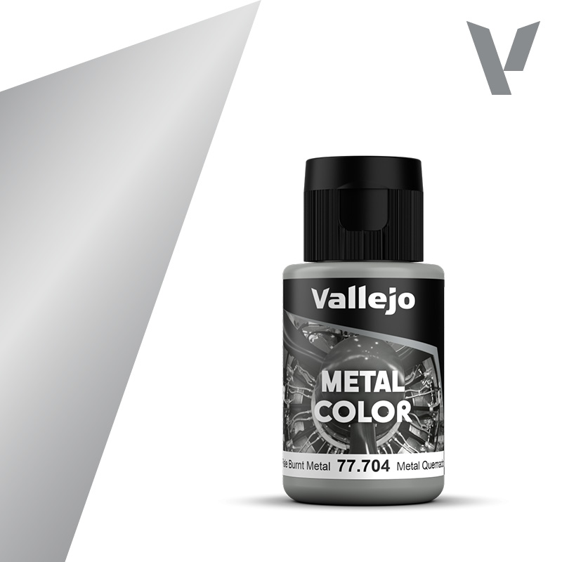 Metal Color Acrylic Airbrush - Vallejo 32ml - Pale Burnt 77704