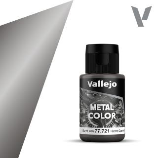 Metal Color Acrylic Airbrush - Vallejo 32ml - Burnt Iron 77721