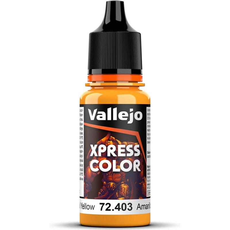 Xpress Color Acrylic Paint - Vallejo 18ml - Imperial Yellow 72403
