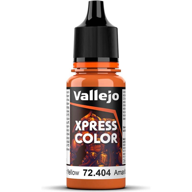 Xpress Color Acrylic Paint - Vallejo 18ml - Nuclear Yellow 72404