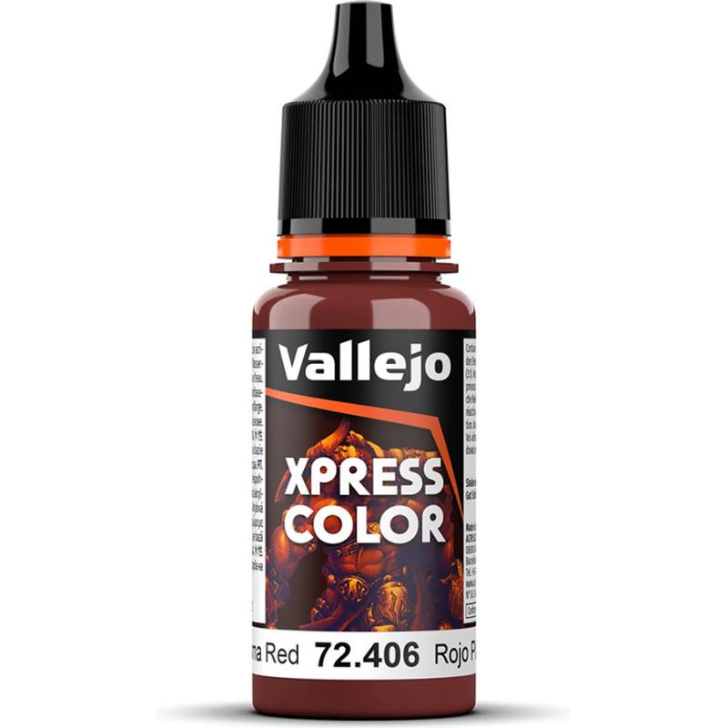 Xpress Color Acrylic Paint - Vallejo 18ml - Plasma Red 72406