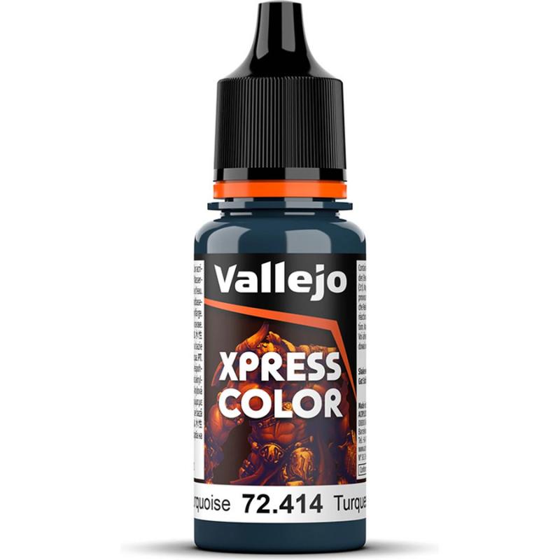 Xpress Color Acrylic Paint - Vallejo 18ml - Caribbean Turquoise 72414