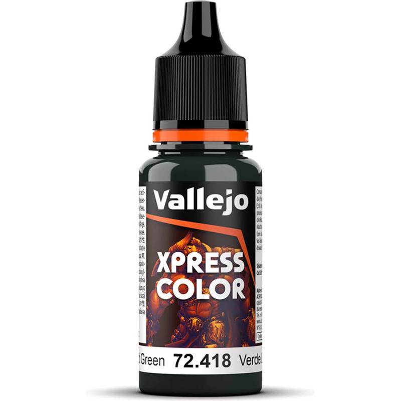 Xpress Color Acrylic Paint - Vallejo 18ml - Lizard Green 72418