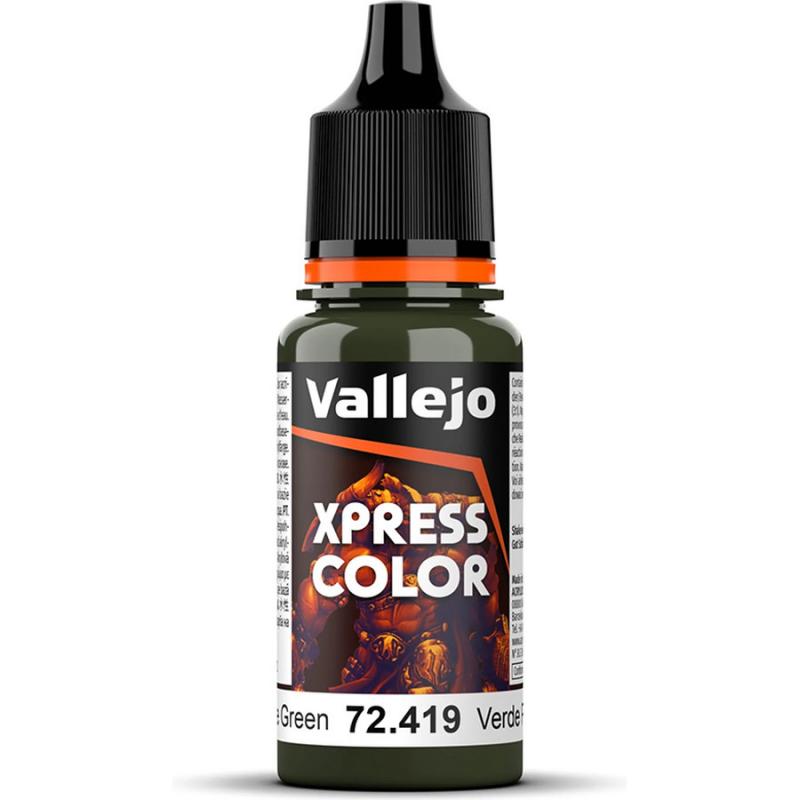Xpress Color Acrylic Paint - Vallejo 18ml - Plague Green 72419