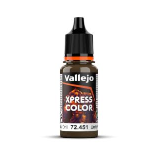 Xpress Color Acrylic Paint - Vallejo 18ml - Khaki Drill 72451