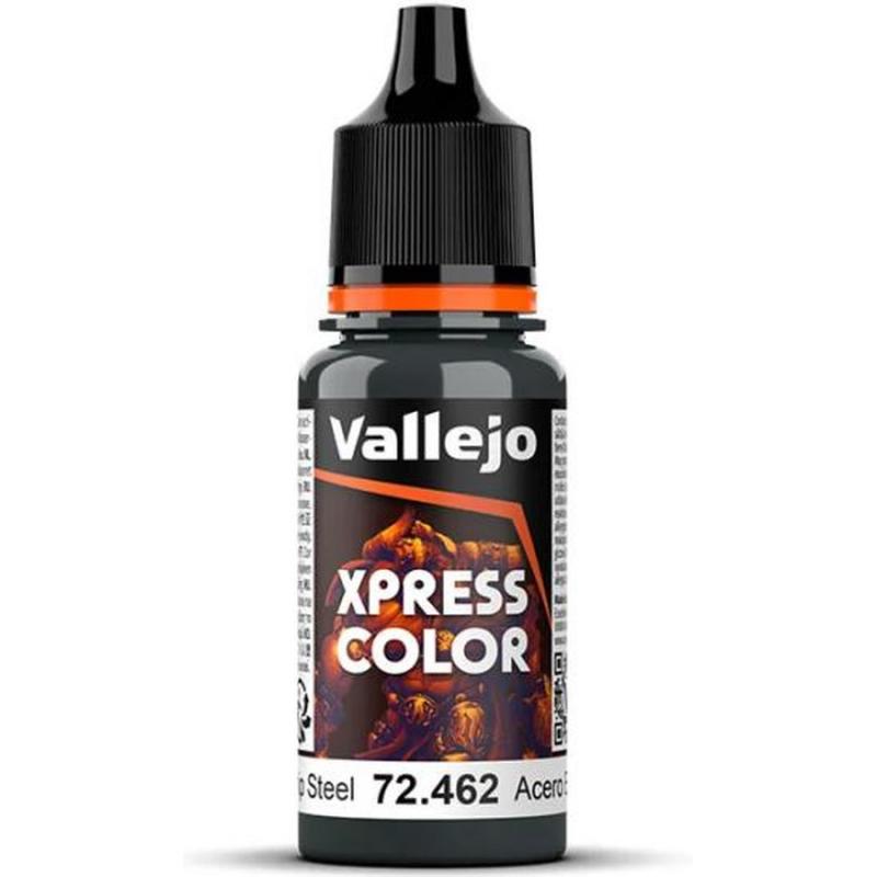 Xpress Color Acrylic Paint - Vallejo 18ml - Starship Steel 72462