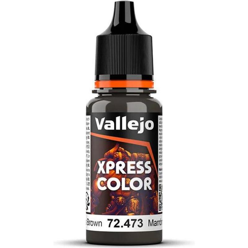 Xpress Color Acrylic Paint - Vallejo 18ml - Battledress Brown 72473