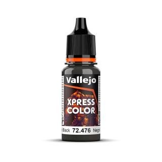 Xpress Color Acrylic Paint - Vallejo 18ml - Greasy Black 72476