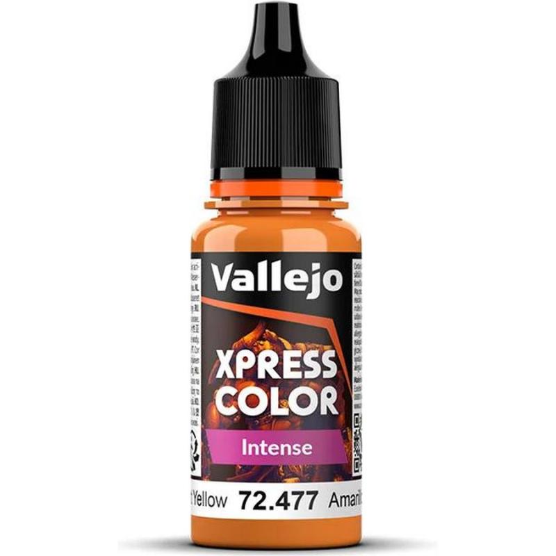 Xpress Color Acrylic Paint - Vallejo 18ml - Intense - Dreadnought Yellow 72477