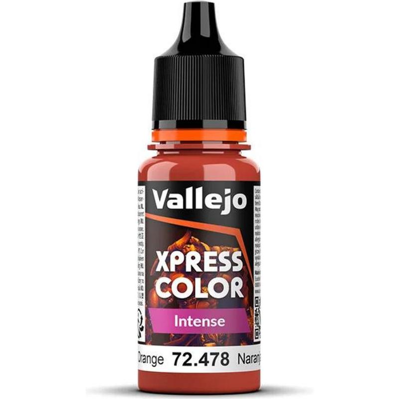 Xpress Color Acrylic Paint - Vallejo 18ml - Intense - Phoenix Orange 72478