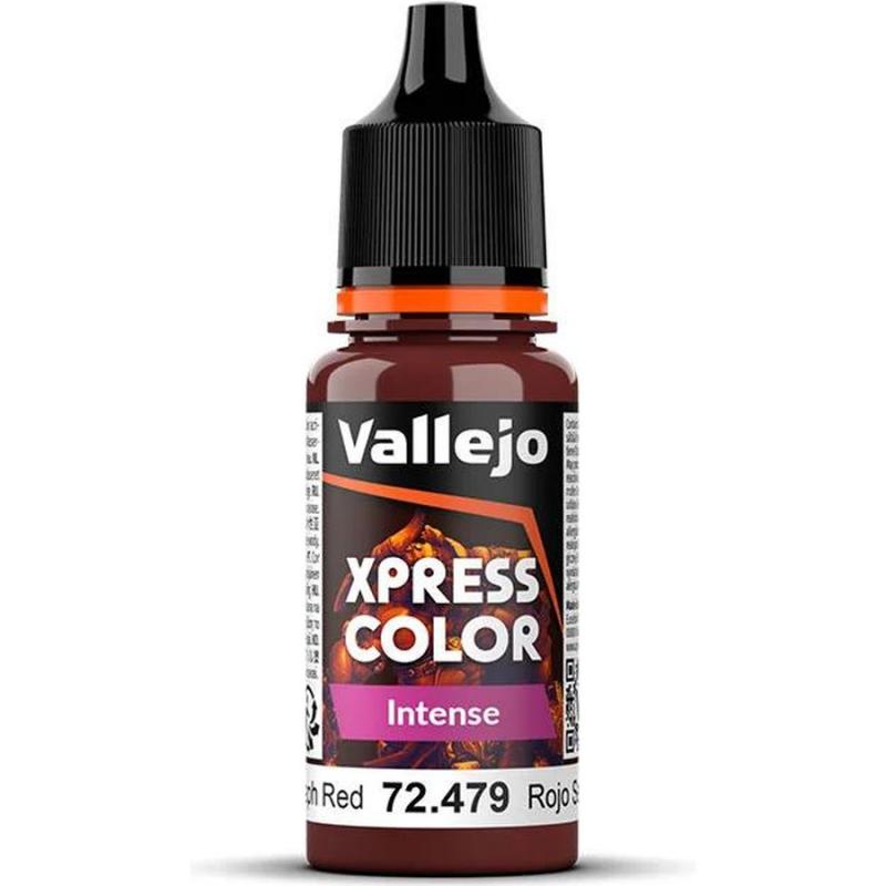 Xpress Color Acrylic Paint - Vallejo 18ml - Intense - Seraph Red 72479