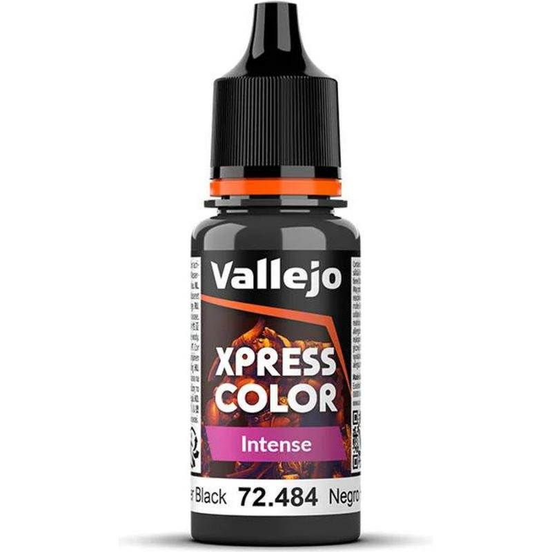 Xpress Color Acrylic Paint - Vallejo 18ml - Intense - Hospitallier Black 72484