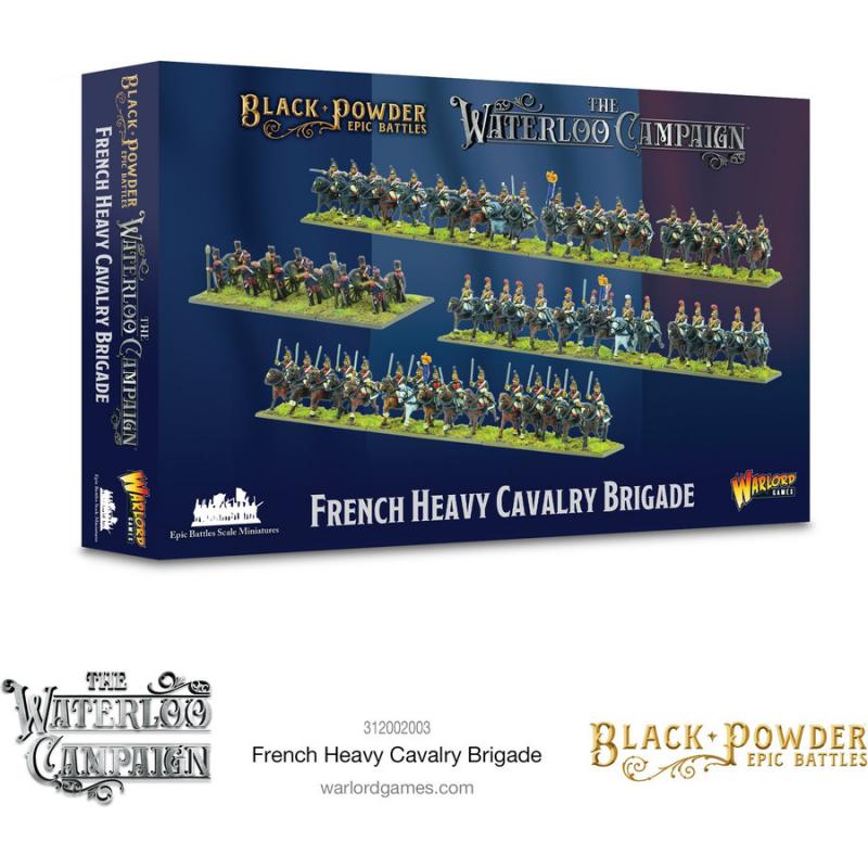 Black Powder Epic Battles 15mm: Waterloo - French Heavy Cavalry Brigade - EN