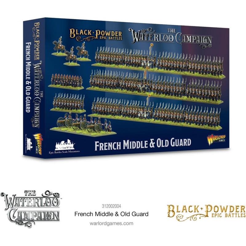 Black Powder Epic Battles: Waterloo - French Middle & Old Guard Plastic Boxset - EN
