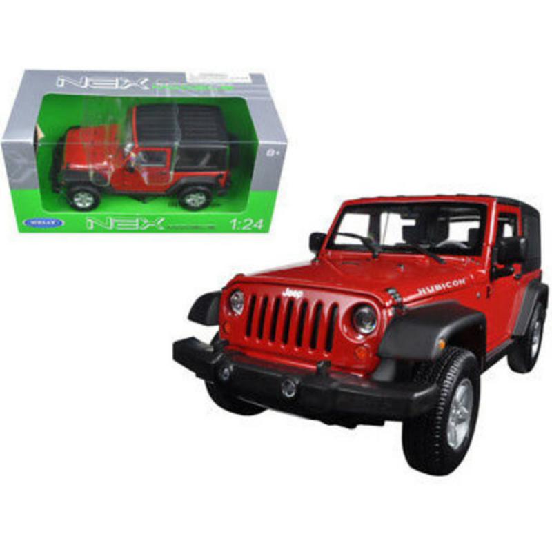 1:24 Welly 2007 Jeep Wrangler Rubicon Red
