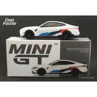 1:64 Mini GT BMW M4 M-Performance Alpine White #346