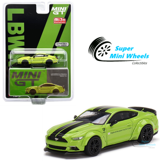 1:64 Mini GT LB-Works Ford Mustang Grabber Lime #426