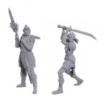 D&D Nolzur's Marvelous Miniatures Unpainted Miniature Lae'zel & Shadowheart