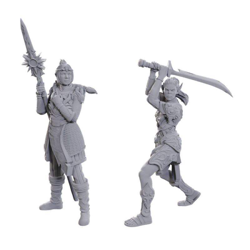 D&D Nolzur's Marvelous Miniatures Unpainted Miniature Lae'zel & Shadowheart
