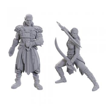 D&D Nolzur's Marvelous Miniatures Unpainted Miniature Jaheira & Halsin
