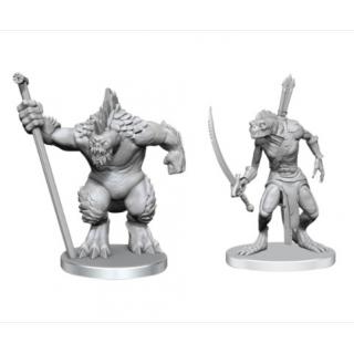 Pathfinder Deep Cuts Unpainted Miniatures Xulgath Skirmisher & Stoneliege