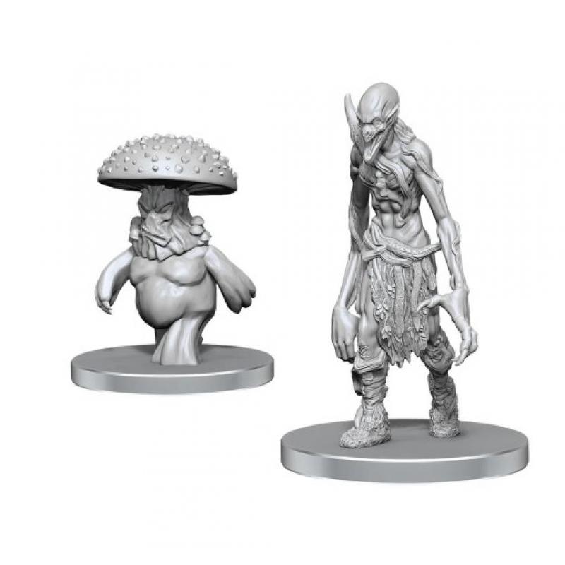 Pathfinder Deep Cuts Unpainted Miniatures Myceloid & Grimstalker