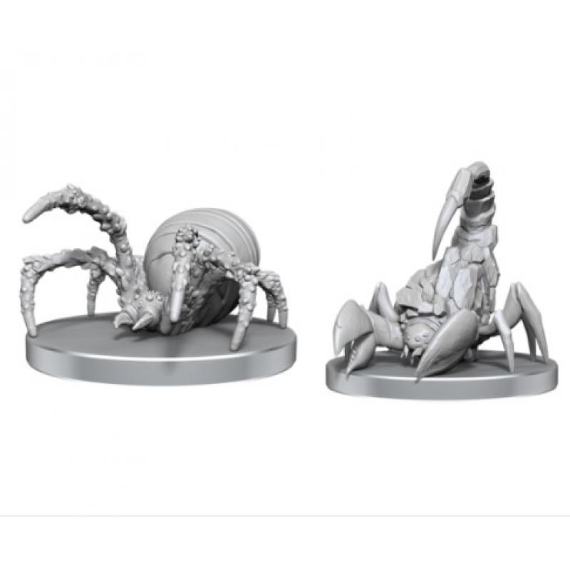 Pathfinder Deep Cuts Unpainted Miniatures Cave Scorpion & Hunting Spider