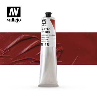 Acrylic Studio Paint Tube - Vallejo 58ml - Mars Red 21010